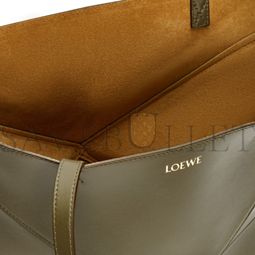 LOEWE MEDIUM PUZZLE FOLD TOTE IN SHINY CALFSKIN A657G50X01 (31.5*25.5*14.5cm)